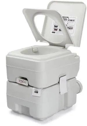 VINGLI Portable 5.8 Gallon Camping Toilet w/Carrying Bag,Large Capacity Tank for Camping,Boat/Truck (White, 5.3 Gallon) VINGLI Portable 5.8 Gallon Camping Toilet w/Carrying Bag,Large Capacity Tank for Camping,Boat/Truck (White, 5.3 Gallon)