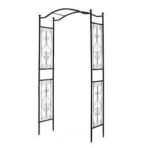 92'' H x 44'' W Garden Arch Arbor Trellis for Outdoor, Trellis Plants Support with Metal Durable Iron Use for Climbing Plants w/Decorative Wire Lattice - Black 92'' H x 44'' W Garden Arch Arbor Trellis for Outdoor, Trellis Plants Support with Metal Durable Iron Use for Climbing Plants w/Decorative Wire Lattice - Black