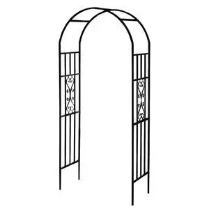 Metal Pergola Arbor, 100" H x 45" W Garden Arch Archway for Wedding Ceremony Party Curved Iron Plants Trellis Stand Use for Outdoor Garden Climbing Plants Metal Pergola Arbor, 100" H x 45" W Garden Arch Archway for Wedding Ceremony Party Curved Iron Plants Trellis Stand Use for Outdoor Garden Climbing Plants