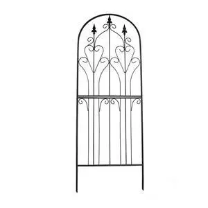 Garden Trellis 70.9" H x 25.6" W Metal Premium Quality Material Rust-Resistant Climbing Frame for Vines Flowers Elegant Garden Roses Vine Ivy Clematis Trellises Black Garden Trellis 70.9" H x 25.6" W Metal Premium Quality Material Rust-Resistant Climbing Frame for Vines Flowers Elegant Garden Roses Vine Ivy Clematis Trellises Black