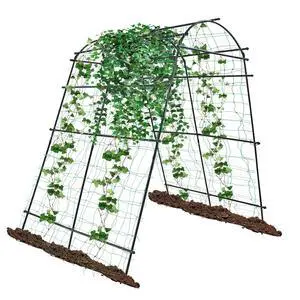 7 Ft Extra Tall Garden Arch Trellis for Climbing Plants Outdoor, Lightweight Metal+PE Coated Garden Arch Trellis Plant Stand for Climbing Vines, Lawn Tower & Garden Support Structure 7 Ft Extra Tall Garden Arch Trellis for Climbing Plants Outdoor, Lightweight Metal+PE Coated Garden Arch Trellis Plant Stand for Climbing Vines, Lawn Tower & Garden Support Structure