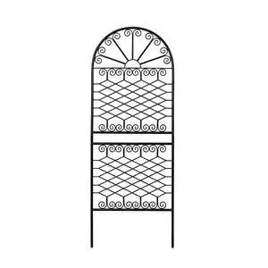 59" H x 22" W Decorative Metal Garden Trellis for Climbing Plants, Rustproof Iron Arched Trellis with Scrollwork for Roses, Clematis, Ivy, Ideal for Patio, Lawn, and Backyard 1 Pack 59" H x 22" W Decorative Metal Garden Trellis for Climbing Plants, Rustproof Iron Arched Trellis with Scrollwork for Roses, Clematis, Ivy, Ideal for Patio, Lawn, and Backyard 1 Pack