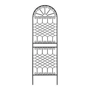 82.7" H x 26.7" W Extra-Tall Decorative Metal Garden Trellis, Rustproof Iron Arched Trellis with Scrollwork for Large Climbing Plants, Ideal for Roses, Clematis, and Privacy Screens 1 Pack 82.7" H x 26.7" W Extra-Tall Decorative Metal Garden Trellis, Rustproof Iron Arched Trellis with Scrollwork for Large Climbing Plants, Ideal for Roses, Clematis, and Privacy Screens 1 Pack