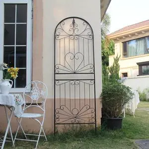 Trellis for Climbing Plants 82.7" H x 26.7" W Tall Garden Trellis Wrought Iron Heavy Scroll Metal Decoration Lawn Patio for Rose Clematis Ivy Weather Resistant 1 Pack Trellis for Climbing Plants 82.7" H x 26.7" W Tall Garden Trellis Wrought Iron Heavy Scroll Metal Decoration Lawn Patio for Rose Clematis Ivy Weather Resistant 1 Pack