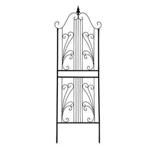 1 Pack 70.8" H x 24.5" W Garden Trellis for Climbing Plants Outdoor, Metal Trellises Decorative Garden Flower Trellis for Vines Plant Rose, Vegetable Support, Black 1 Pack 70.8" H x 24.5" W Garden Trellis for Climbing Plants Outdoor, Metal Trellises Decorative Garden Flower Trellis for Vines Plant Rose, Vegetable Support, Black
