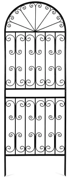 1 Pack 82.7" H x 26.7" W Extra Tall Arched Metal Garden Trellis - Heavy-Duty Black Iron Scrollwork Fence for Climbing Vines, Roses, and Ivy - Decorative Privacy Screen for Patio and Backyard 1 Pack 82.7" H x 26.7" W Extra Tall Arched Metal Garden Trellis - Heavy-Duty Black Iron Scrollwork Fence for Climbing Vines, Roses, and Ivy - Decorative Privacy Screen for Patio and Backyard