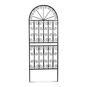 59" H x 22" W Arched Metal Garden Trellis with Scrollwork, Rustproof Iron Plant Support for Climbing Roses, Clematis & Vines, Decorative Garden Screen for Lawn & Backyard 1 Pack 59" H x 22" W Arched Metal Garden Trellis with Scrollwork, Rustproof Iron Plant Support for Climbing Roses, Clematis & Vines, Decorative Garden Screen for Lawn & Backyard 1 Pack