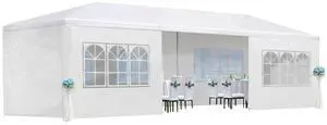 Premium Wedding Party Canopy Tent with Removable Sidewalls for Outdoor Events & Celebrations, Heavy Duty Gazebo with Roll-Up Walls for Backyard Gatherings & Trade Shows (10x30'-8 / White) Premium Wedding Party Canopy Tent with Removable Sidewalls for Outdoor Events & Celebrations, Heavy Duty Gazebo with Roll-Up Walls for Backyard Gatherings & Trade Shows (10x30'-8 / White)