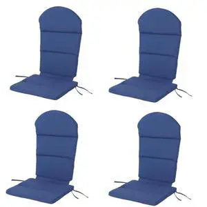 Vibrant Chaise Lounge Cushion with Secure Tie Straps for Adirondack Chairs, Non-Slip Seat Mat with Spill-Shedding Surface for Patio, Deck, Backyard and Outdoor Lounging (Dark Blue*4) Vibrant Chaise Lounge Cushion with Secure Tie Straps for Adirondack Chairs, Non-Slip Seat Mat with Spill-Shedding Surface for Patio, Deck, Backyard and Outdoor Lounging (Dark Blue*4)