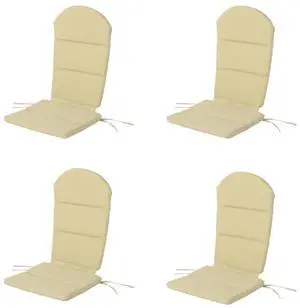 Vibrant Chaise Lounge Cushion with Secure Tie Straps for Adirondack Chairs, Non-Slip Seat Mat with Spill-Shedding Surface for Patio, Deck, Backyard and Outdoor Lounging (Khaki*4) Vibrant Chaise Lounge Cushion with Secure Tie Straps for Adirondack Chairs, Non-Slip Seat Mat with Spill-Shedding Surface for Patio, Deck, Backyard and Outdoor Lounging (Khaki*4)