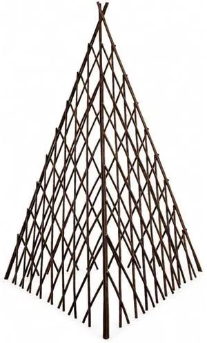 Natural Willow Plant Support with Expandable Teepee Design for Growing Beans, Peas, Cucumbers, Flowers, Vines, Outdoor Wood Plant Cage with Vertical Design for Backyard, Lawn (4FT 6PCS) Natural Willow Plant Support with Expandable Teepee Design for Growing Beans, Peas, Cucumbers, Flowers, Vines, Outdoor Wood Plant Cage with Vertical Design for Backyard, Lawn (4FT 6PCS)