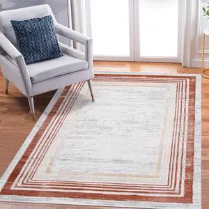 Trendy Style Home Décor Collection Washable Non-Slip Area Rug for Living Room, Dining Room, Bedroom, Entryway, Nursery, Dorm Room, Study, Home Office, or Eat-in Kitchen (Brown 4) Trendy Style Home Décor Collection Washable Non-Slip Area Rug for Living Room, Dining Room, Bedroom, Entryway, Nursery, Dorm Room, Study, Home Office, or Eat-in Kitchen (Brown 4)