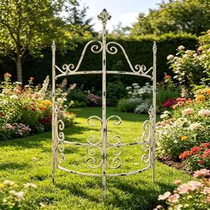Vintage Garden Fence with Rustic Style and Iron Frame for Backyard, Lawn, Outdoor Animal Barrier, Flowers Plants Barrier for Poolside, Patio, Porch, Rustproof Landscape Fencing Vintage Garden Fence with Rustic Style and Iron Frame for Backyard, Lawn, Outdoor Animal Barrier, Flowers Plants Barrier for Poolside, Patio, Porch, Rustproof Landscape Fencing