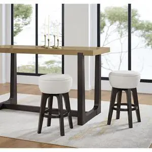 Simple Coastline Style Dining Chair, Stable and Sturdy Wood Frame, Soft and Comfortable Polyester Fabric, Creating A Classic Visual Effect, Suitable for Kitchen Use (Brown + Bar stool + Set of 2) Simple Coastline Style Dining Chair, Stable and Sturdy Wood Frame, Soft and Comfortable Polyester Fabric, Creating A Classic Visual Effect, Suitable for Kitchen Use (Brown + Bar stool + Set of 2)