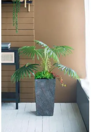 Antique Cement Planter with Rustic Style for Backyard, Living Room, Balcony, Outdoor Flower Pot with Uneven Surface and Stone-Like Look for Growing Flowers, Plants (Style 1) Antique Cement Planter with Rustic Style for Backyard, Living Room, Balcony, Outdoor Flower Pot with Uneven Surface and Stone-Like Look for Growing Flowers, Plants (Style 1)