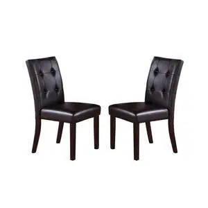 Hassyee Simple and Luxurious Kitchen Dining Chairs, Comfortable Faux Leather Cushions, Sturdy Rubber Wood Frame, Elegant and Modern Style Chairs,Suitable for Dining Rooms,Set of 2 Hassyee Simple and Luxurious Kitchen Dining Chairs, Comfortable Faux Leather Cushions, Sturdy Rubber Wood Frame, Elegant and Modern Style Chairs,Suitable for Dining Rooms,Set of 2