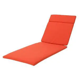 Hassyee Stylish Seat Cushion with Anchor Tie Fastening for Chaise Lounges, Plush Chair Mat with Washable Zipper Cover for Patio Sunbeds, Outdoor Cushion with Moisture-Shedding Finish (Orange) Hassyee Stylish Seat Cushion with Anchor Tie Fastening for Chaise Lounges, Plush Chair Mat with Washable Zipper Cover for Patio Sunbeds, Outdoor Cushion with Moisture-Shedding Finish (Orange)