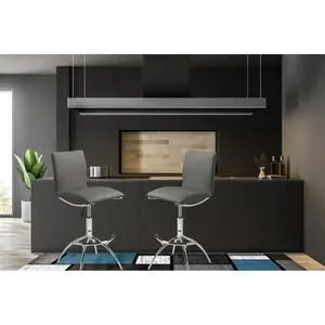 Hassyee Modern Luxury Style Family Bar Stool, Solid Metal Frame, Comfortable and Relaxing Foam Cushion, Simple and Fashionable Bar Stool,Suitable for Dining Rooms,Set of 2 Hassyee Modern Luxury Style Family Bar Stool, Solid Metal Frame, Comfortable and Relaxing Foam Cushion, Simple and Fashionable Bar Stool,Suitable for Dining Rooms,Set of 2