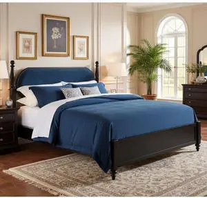 King/Queen Size Solid Wood Platform Bed with Headboard and Footboard, Modern Panel Bed Mattress Foundation with Slat Support for Master Bedroom Guest Room, No Box Spring Needed (Navy Blue Queen) King/Queen Size Solid Wood Platform Bed with Headboard and Footboard, Modern Panel Bed Mattress Foundation with Slat Support for Master Bedroom Guest Room, No Box Spring Needed (Navy Blue Queen)