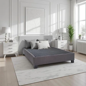 Hassyee Queen Size Modern Upholstered Platform Bed, Wood Panel Bed Mattress Foundation, Minimalist Lift Up Storage Beds for Master Bedroom Guest Room Apartment Living Space, No Box Spring Needed Hassyee Queen Size Modern Upholstered Platform Bed, Wood Panel Bed Mattress Foundation, Minimalist Lift Up Storage Beds for Master Bedroom Guest Room Apartment Living Space, No Box Spring Needed