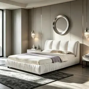 Hassyee Queen Size Elegant Upholstered Platform Bed with Velvet Headboard, Modern Panel Bed Mattress Foundation with Wooden Slat Support for Adults Teens Master Bedroom Guest Room (Beige Queen) Hassyee Queen Size Elegant Upholstered Platform Bed with Velvet Headboard, Modern Panel Bed Mattress Foundation with Wooden Slat Support for Adults Teens Master Bedroom Guest Room (Beige Queen)
