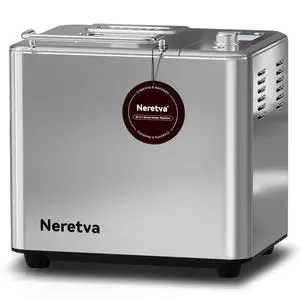 20-in-1 2LB Bread Maker Metal Bread Machine with Dual Heater-Silver 20-in-1 2LB Bread Maker Metal Bread Machine with Dual Heater-Silver