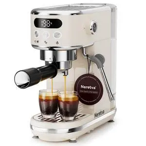 Espresso Machine 20 Bar Super Compact Espresso Coffee Machine-Beige Espresso Machine 20 Bar Super Compact Espresso Coffee Machine-Beige