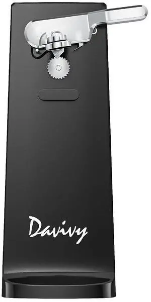 Electric Can Opener - One-Touch Hands-Free Operation,Removable Stainless Steel Cutter, 3-in-1 Design with Knife Sharpener&Bottle Opener(Black) Electric Can Opener - One-Touch Hands-Free Operation,Removable Stainless Steel Cutter, 3-in-1 Design with Knife Sharpener&Bottle Opener(Black)