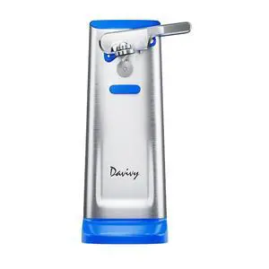 Electric Can Opener, One Touch Lid Opening, Removable Stainless Steel Cutter and 3-in-1 Design, with Sharpener and Bottle Opener, Stainless Steel-Blue) Electric Can Opener, One Touch Lid Opening, Removable Stainless Steel Cutter and 3-in-1 Design, with Sharpener and Bottle Opener, Stainless Steel-Blue)