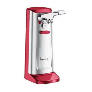 Electric Can Opener, Removable Stainless Steel Cutter and 3-in-1 Design with Sharpener and Bottle Opener (Red-Stainless Steel) Electric Can Opener, Removable Stainless Steel Cutter and 3-in-1 Design with Sharpener and Bottle Opener (Red-Stainless Steel)
