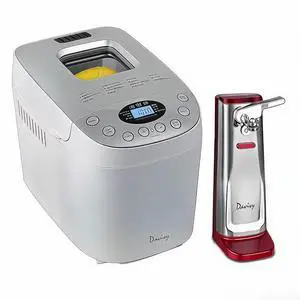 3.5LB Bread Maker with gloves+Stainless Steel-red Can Opener Bundle Combo 3.5LB Bread Maker with gloves+Stainless Steel-red Can Opener Bundle Combo