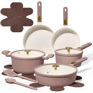 Ceramic Cookware Set, Pots and Pans Set Non stick, 14-Piece Induction Cookware, Non toxic Healthy Non Stick Kitchen Cooking Set, with Frying Pans Set,Large Capacity Soup Pot Ceramic Cookware Set, Pots and Pans Set Non stick, 14-Piece Induction Cookware, Non toxic Healthy Non Stick Kitchen Cooking Set, with Frying Pans Set,Large Capacity Soup Pot