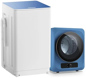 Portable Washer and Dryer Combo Set, 18 lbs Fully Automatic Washing Machine, 1.5CuFt Portable Dryers, Compact Washer and Dryer for Apartment, RV, Dorm Portable Washer and Dryer Combo Set, 18 lbs Fully Automatic Washing Machine, 1.5CuFt Portable Dryers, Compact Washer and Dryer for Apartment, RV, Dorm