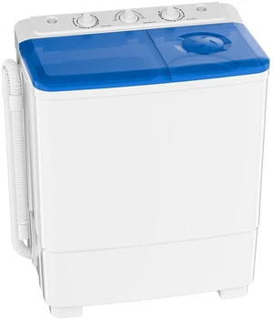 Portable Washing Machine, 20lbs Twin Tub Washer Mini Compact Laundry Machine with Drain Pump, Semi-automatic 12lbs Washer 8lbs Spinner Combo for Dorms, Apartments, RVs Portable Washing Machine, 20lbs Twin Tub Washer Mini Compact Laundry Machine with Drain Pump, Semi-automatic 12lbs Washer 8lbs Spinner Combo for Dorms, Apartments, RVs