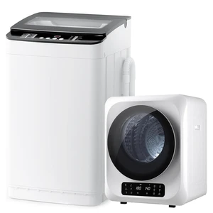 Portable Washer and Dryer Combo Set, 1.8 CU.FT Portable Clothes Dryers with Boot Dryer, 28 lbs Fully Automatic Washing Machine, 7 Wash Cycles, Compact Washer and Dryer for Apartment, RV, Dorm Portable Washer and Dryer Combo Set, 1.8 CU.FT Portable Clothes Dryers with Boot Dryer, 28 lbs Fully Automatic Washing Machine, 7 Wash Cycles, Compact Washer and Dryer for Apartment, RV, Dorm