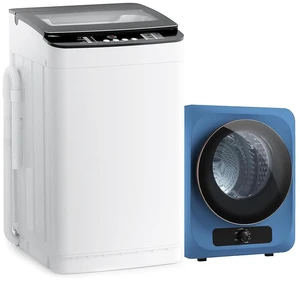 Portable Washer and Dryer Combo Set, 28 lbs Fully Automatic Washing Machine, 1.5 CuFt Portable Dryers, Compact Washer and Dryer for Apartment, RV, Dorm Portable Washer and Dryer Combo Set, 28 lbs Fully Automatic Washing Machine, 1.5 CuFt Portable Dryers, Compact Washer and Dryer for Apartment, RV, Dorm