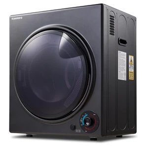 Portable Dryer 3.0 cu.ft, 1500W Compact Dryer with Stainless Steel Tub, 4 Drying Mode, Overheat Protection, Apartment, Dorms, RVs, Black Portable Dryer 3.0 cu.ft, 1500W Compact Dryer with Stainless Steel Tub, 4 Drying Mode, Overheat Protection, Apartment, Dorms, RVs, Black