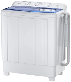 Portable Washer 28lbs Twin Tub Compact with Drain Pump Portable Washer 28lbs Twin Tub Compact with Drain Pump