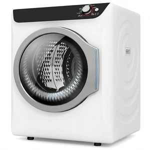 2.6 CU. FT. Portable Dryers for Laundry, Compact Clothes Dryer with Stainless Steel Tub, 1400W Dryer Machine, Electric Dryer with Control Knob for Apartment, Dorm, RV, White 2.6 CU. FT. Portable Dryers for Laundry, Compact Clothes Dryer with Stainless Steel Tub, 1400W Dryer Machine, Electric Dryer with Control Knob for Apartment, Dorm, RV, White