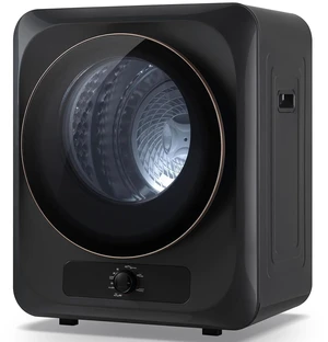 1.5 Cu.Ft Portable Clothes Dryer, 850 W Front Load Electric Dryer Machine with Stainless Steel Drum, Simple Control Knob, Compact Tumble Dryer for Laundry Apartment, Dorm, RV, Grey 1.5 Cu.Ft Portable Clothes Dryer, 850 W Front Load Electric Dryer Machine with Stainless Steel Drum, Simple Control Knob, Compact Tumble Dryer for Laundry Apartment, Dorm, RV, Grey