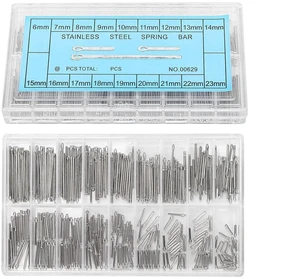 360Pcs Watch Pins Stainless Steel Watchband Link Cotter Spring Bar Repairing Kit with 18 Sizes, Transparent Storage Box, Professional Watch Repair Tools 360Pcs Watch Pins Stainless Steel Watchband Link Cotter Spring Bar Repairing Kit with 18 Sizes, Transparent Storage Box, Professional Watch Repair Tools