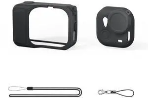 Silicone Protective Case with Lens Cap & Lanyard, Shockproof AntiScratch Full Body Cover, AntiSlip Dust Proof Camera Case for Ultra Accessories (Black) Silicone Protective Case with Lens Cap & Lanyard, Shockproof AntiScratch Full Body Cover, AntiSlip Dust Proof Camera Case for Ultra Accessories (Black)
