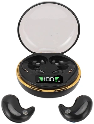 Mini Bluetooth Earbuds, in Ear Stereo Earphones with Digital Display Charging Case, Mini for Sleep Work Music (Black) Mini Bluetooth Earbuds, in Ear Stereo Earphones with Digital Display Charging Case, Mini for Sleep Work Music (Black)