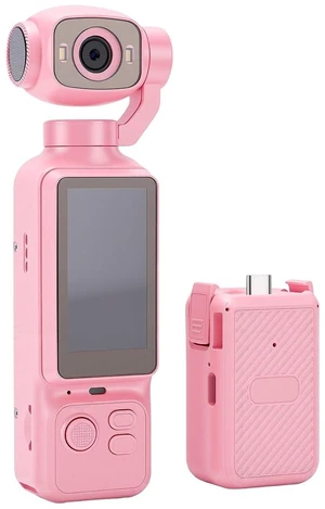 Handheld POV Camera with 180 Rotatable Lens, 4K Video Recording, 1.97 Inch Screen, 6 Hours Battery Life, for Travel and Content Creation (Pink) Handheld POV Camera with 180 Rotatable Lens, 4K Video Recording, 1.97 Inch Screen, 6 Hours Battery Life, for Travel and Content Creation (Pink)