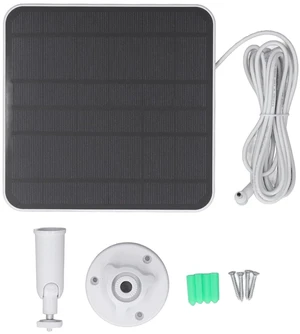 12W Solar Panel Charger for Camera, Fast Charging IP65 Adjustable Wall Mounted Solar Panel with 9.8ft Cable for Camera Battery Stick Up Cam Battery (White) 12W Solar Panel Charger for Camera, Fast Charging IP65 Adjustable Wall Mounted Solar Panel with 9.8ft Cable for Camera Battery Stick Up Cam Battery (White)