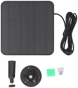 12W Solar Panel Charger for Camera, Fast Charging IP65 Adjustable Wall Mounted Solar Panel with 9.8ft Cable for Camera Battery Stick Up Cam Battery (Black) 12W Solar Panel Charger for Camera, Fast Charging IP65 Adjustable Wall Mounted Solar Panel with 9.8ft Cable for Camera Battery Stick Up Cam Battery (Black)