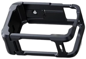 Metal Camera Grip and Cage, CNC Machined Aluminum Alloy with Seesaw Shutter for Action 6, Battery Compartment and Anti Slip Silicone Padding Metal Camera Grip and Cage, CNC Machined Aluminum Alloy with Seesaw Shutter for Action 6, Battery Compartment and Anti Slip Silicone Padding