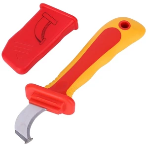 Cable Knife Stripping Tool,Insulation Electrician Knife Insulation Cable Stripper Dismantling Knife Cable Knife Anti-Magnetic Fast Strip Cable Stripper Cutter, 1000V Insulated Cable Knife Stripping Tool,Insulation Electrician Knife Insulation Cable Stripper Dismantling Knife Cable Knife Anti-Magnetic Fast Strip Cable Stripper Cutter, 1000V Insulated