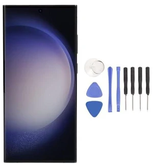 Screen Replacement for S23 Ultra, OLED LCD Digitizer Display Assembly with Fingerprint Frame and Repair Tool Kits, 6.8 Inch Phone Assembly for S23 Screen Replacement for S23 Ultra, OLED LCD Digitizer Display Assembly with Fingerprint Frame and Repair Tool Kits, 6.8 Inch Phone Assembly for S23