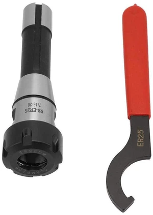ER25 Collet Chuck,Chuck Holder CNC Milling Spring Collets Cutter Tool, R8-ER25 Hook Spanner Wrench ER25 Collet Chuck,Chuck Holder CNC Milling Spring Collets Cutter Tool, R8-ER25 Hook Spanner Wrench